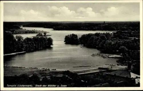 Ak Templin in der Uckermark, Templin (Uckermark), Stadt der Wälder u. Seen, malerische Landschaft