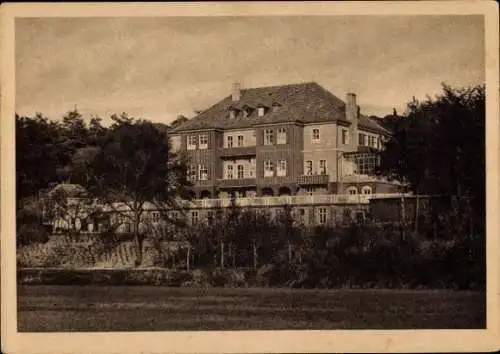 Ak Neuhof Ostseebad Heringsdorf auf Usedom, Hausansicht, Siemens Eleonorenheim, Landschaft im Vor