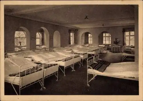 Ak Neuhof Ostseebad Heringsdorf auf Usedom, Siemens Eleonorenheim, Schlafsaal