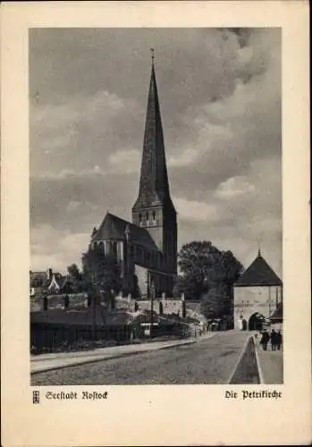 Ak Hansestadt Rostock, Petrikirche