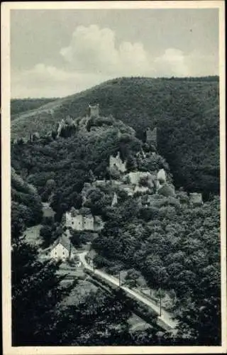 Ak Manderscheid in der Eifel Rheinland Pfalz, Nieder u. Oberburg, Totalansicht