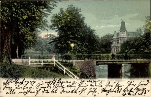 Ak Oldenburg im Großherzogtum Oldenburg, an der Staulinie, Brücke