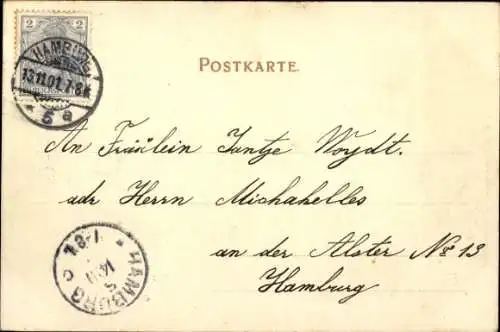 Ak Hamburg Mitte Neustadt, Alsterpavillon