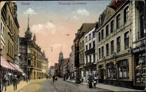 Ak Düren im Rheinland, Kölnstraße, Postamt