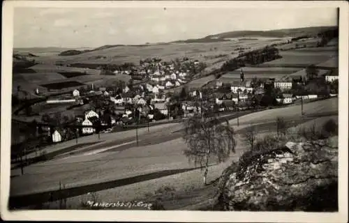 Ak Markersbach Bad Gottleuba in Sachsen, Schöne Landschaft, Dorfansicht, Hügel, Felder