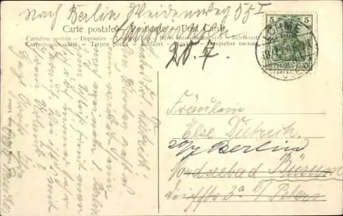 Ak Lohme auf Rügen, Strand, Motorbootanlegestelle