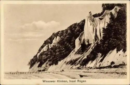 Ak Sassnitz auf Rügen, Wissower Klinken