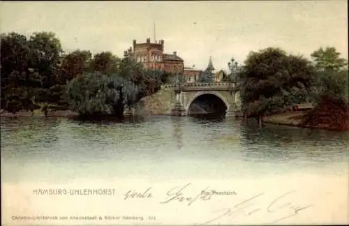 Ak Hamburg Nord Uhlenhorst, Feenteich