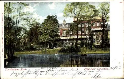 Ak Hamburg Eimsbüttel, Eimsbütteler Park, Parkhotel