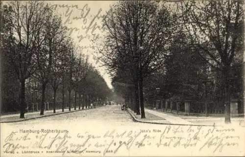 Ak Hamburg Eimsbüttel Rotherbaum, John's Allee