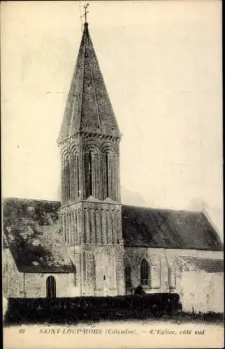 Ak Saint Loup Hors Calvados, L'Eglise, cote sud