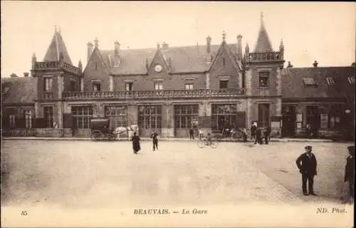 Ak Beauvais Oise, La Gare