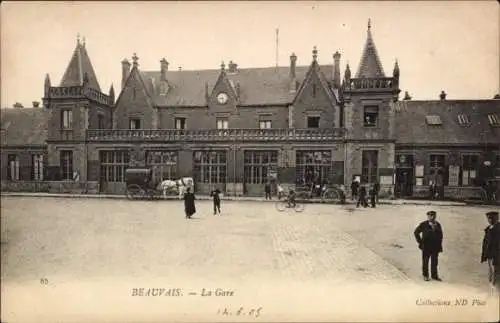 Ak Beauvais Oise, Bahnhof
