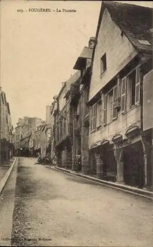 Ak Fougères Ille et Vilaine, Straßenpartie, La Pinterie