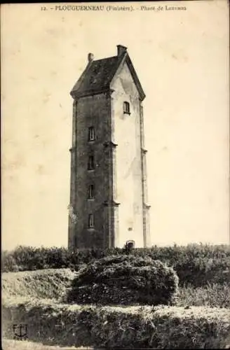 CPA Plouguerneau Finistère, Phare de Lanvaon