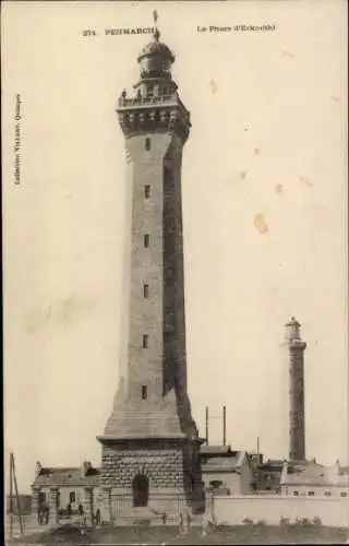 Ak Penmarch Finistère, Le Phare d'Eckmühl