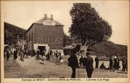 CPA Sainte Anne de Portzic Brest Finistère, L'arrivée à la Plage