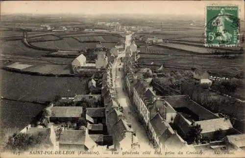 CPA Saint Pol de Léon Finistère, vue générale