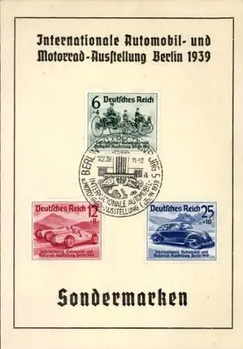 Ak Internationale Automobil und Motorrad Ausstellung Berlin 1939, Deutsche Bank, Sparbuch