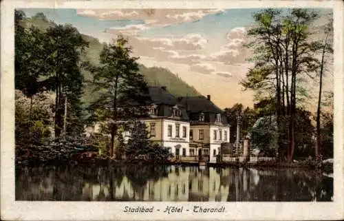 Ak Tharandt im Erzgebirge, Stadtbad Hotel