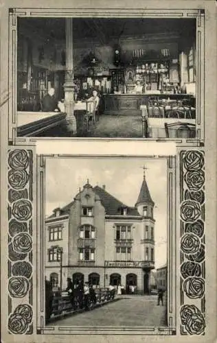 Ak Zweibrücken in der Pfalz, Restaurant Zweibrücker Hof, gemütliches Ambiente,  Architektur