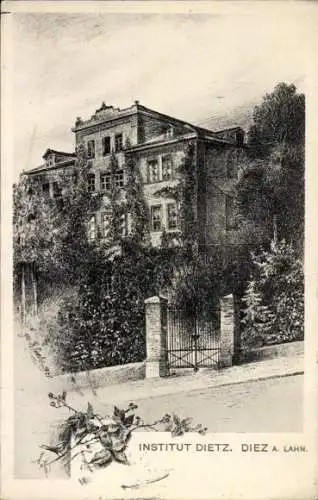 Ak Diez an der Lahn, Institut Dietz