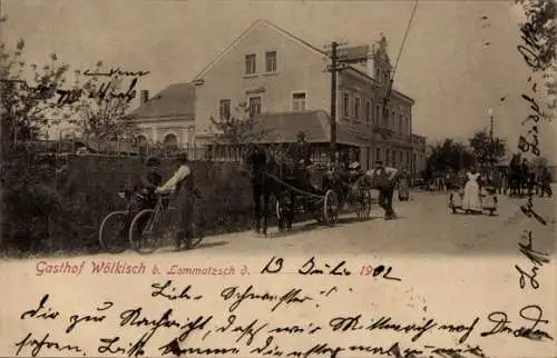 Ak Wölkisch Diera Zehren in Sachsen, Gasthof Wölkisch