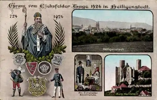Ak Heilbad Heiligenstadt Eichsfeld Thüringen, Eichsfelder Tage 1924