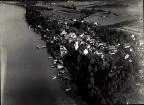 Foto Seeshaupt am Starnberger See, Oberbayern, Fliegeraufnahme