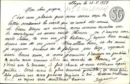 Ak Kanton Waadt Schweiz, Genfersee, Dampfschiff Lausanne