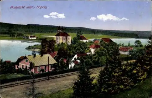 Ak Sobíňov Region Hochland, Wallfahrtsort Sopoty