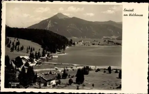 Ak Einsiedl am Walchensee Kochel am See Oberbayern, Panorama