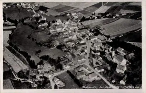 Ak Thalmassing Kreis Regensburg Oberpfalz, Fliegeraufnahme