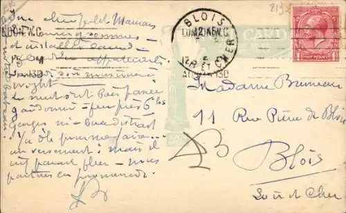 Ak Britisches Fährschiff Normannia