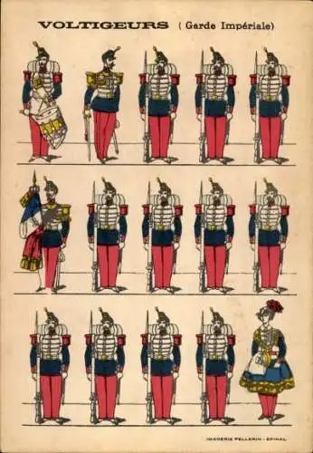 Künstler Ak Epinal, Kaiserliche Garde, Voltigeurs