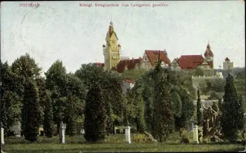 Ak Potsdam, Königl. Kriegsschule vom Lustgarten gesehen