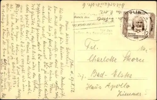 Ak Schauspielerin Marta Hübner, Portrait, Autogramm