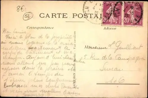 Ak Saint Bon Haute Marne, Gesamtansicht