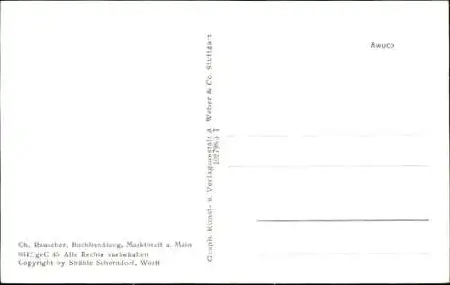 Ak Marktbreit am Main Unterfranken, Fliegeraufnahme