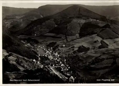 Ak Bad Peterstal Griesbach im Schwarzwald Baden, Fliegeraufnahme