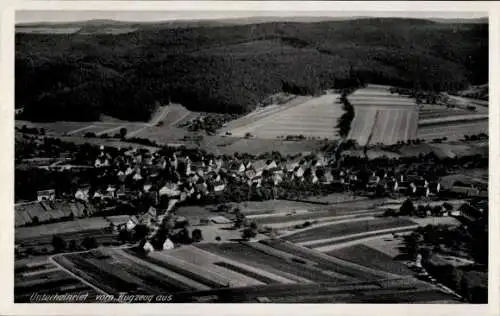 Ak Unterheinriet Untergruppenbach, Blick auf den Ort, Fliegeraufnahme