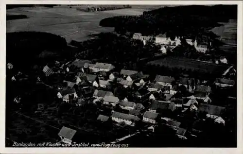 Ak Bonlanden Filderstadt in Württemberg, Luftaufnahme von  Kloster, Institut, Häuser