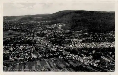 Ak Heidelberg am Neckar, Luftaufnahme von  Blick auf Stadt und Landschaft