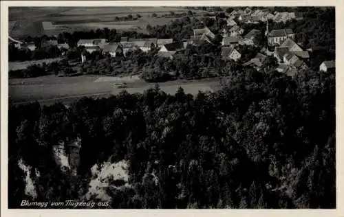 Ak Blumegg Stühlingen an der Wutach, Fliegeraufnahme