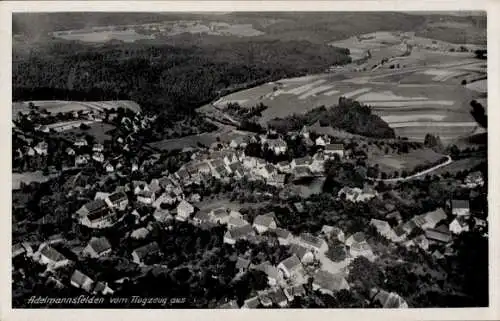 Ak Adelmannsfelden in Württemberg, Fliegeraufnahme