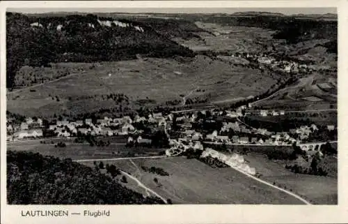 Ak Lautlingen Albstadt in Baden Württemberg, Luftaufnahme von  Landschaft, Häuser, Wälder