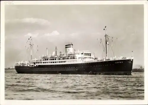 Ak Dampfschiff Caribia, Doppelschraubenmotorschiff, HAPAG, Hans Hartz