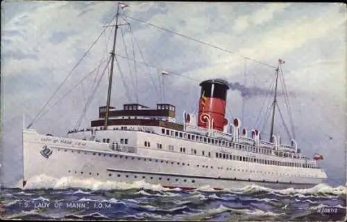 Künstler Ak TS Lady of Mann, Isle of Man
