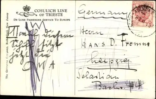 Ak Cosulich Line, MV Vulcania