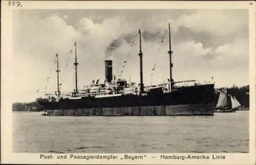 Ak HAPAG Dampfer Bayern, Passagierdampfer